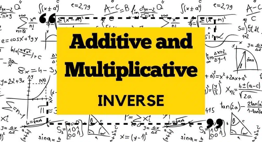Additive and Multiplicative Inverse