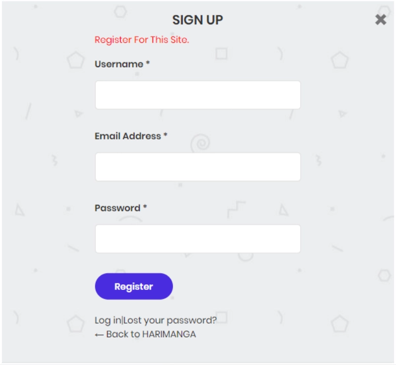 How to Sign Up on HariManga