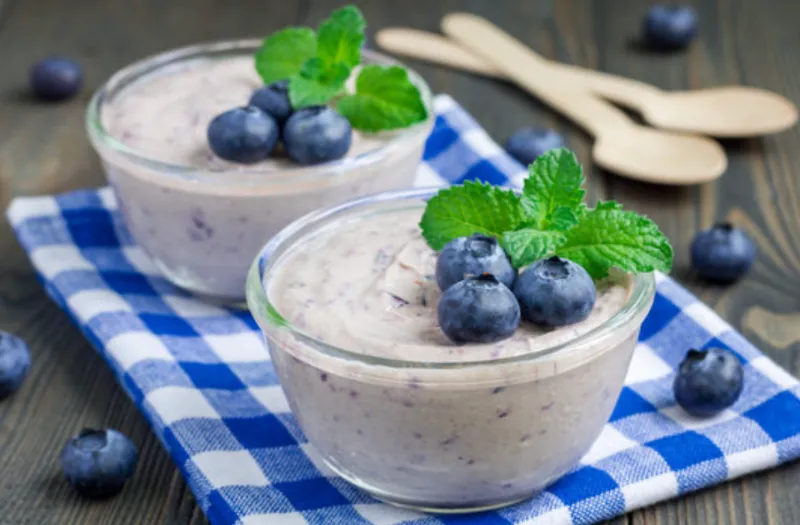 Blueberry Cream Cheese Mousse
