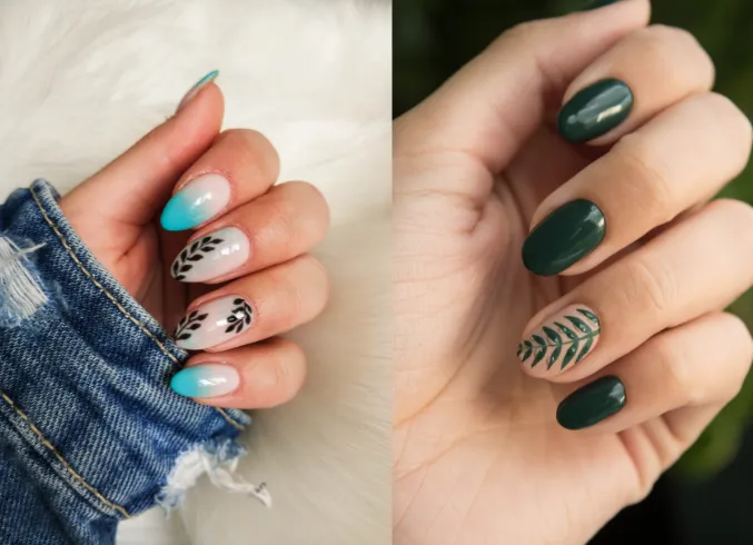 Cute cacti nails