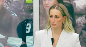 Jessica Campbell has made history in ice hockey by becoming the first ever female to coach a game in NHL history.