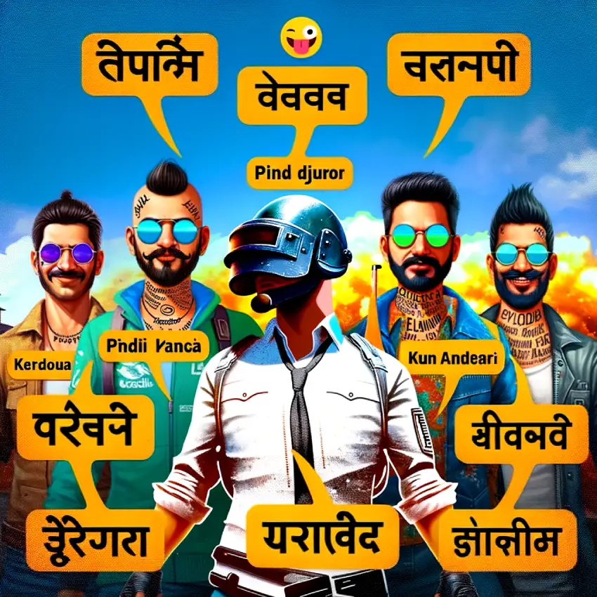 PUBG Funny Names Hindi