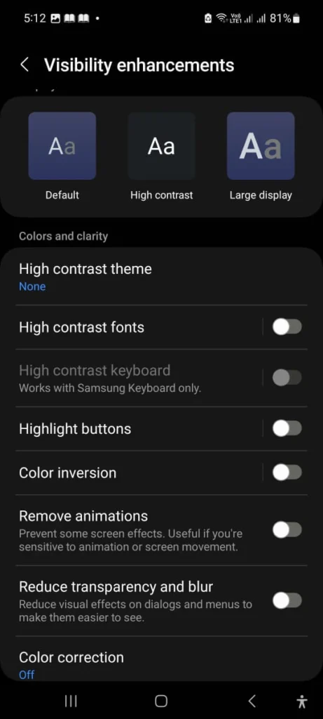 turn off animation phone