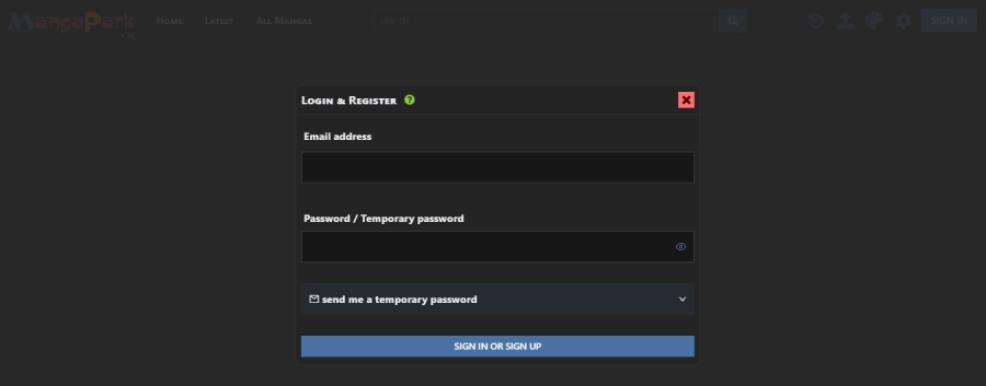 MangaPark Account